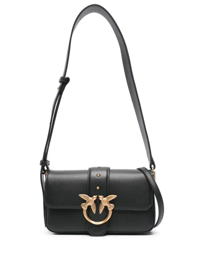 Pinko Large Love Bag Crossbody Bag In Black