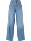 Pinko Jean Palazzo En Denim Moyen Clair
