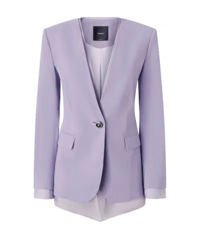 Pinko Layered Blazer In Purple