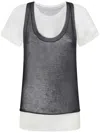 Pinko T-shirt Avec Débardeur Assorti In Black