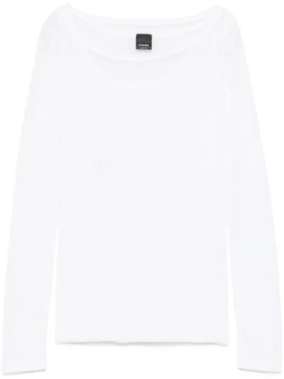 Pinko Layered White Knit Sweater