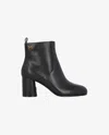 PINKO LEATHER ANKLE BOOTS WITH HEEL