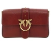 Pinko Love One Mini Crossbody Bags Bordeaux In Brown
