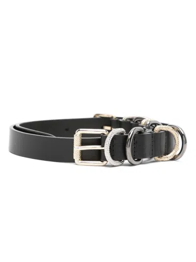 Pinko Leather Belt In Black