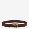 Pinko Love Birds High Leather Belt 4cm