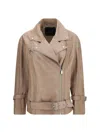 Pinko Leather Biker Jacket