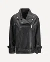 Pinko Biker Jacket With Belt In Black