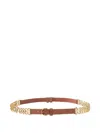 Pinko Chain Insert Belt Belts Brown In Brown