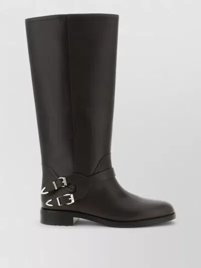 Pinko Leather Cheval Boots