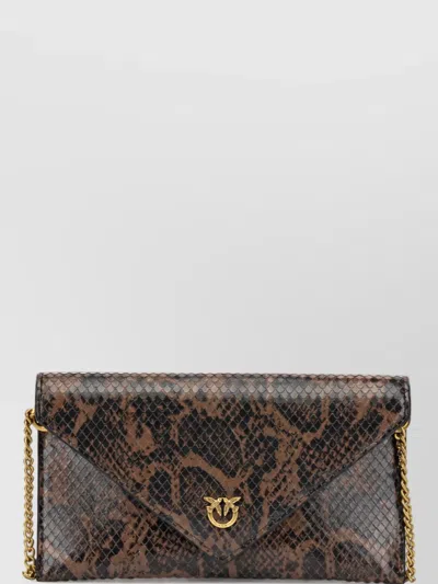 Pinko Leather Clutch Bag