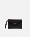 Pinko Structured Envelope Bag With Pointed Flap And Gold Emblem In Multi