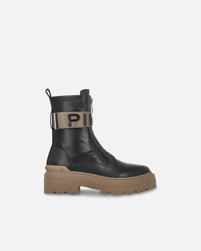 PINKO BOTTES À PLATEFORME AVEC LOGO PINKO