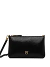 Pinko Leather Cross Body Bag In Black