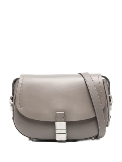 Pinko Leather Cross Body Bag In Brown