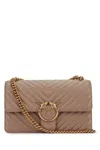 Pinko Love One Classic Chain-linked Crossbody Bag In Purple