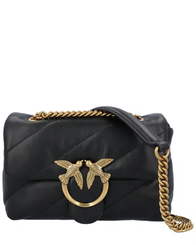Pinko Leather Crossbody In Black