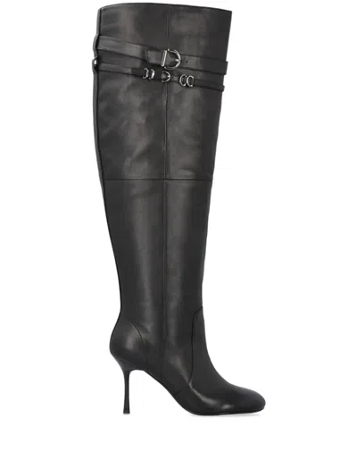 PINKO LEATHER KNEE-LENGTH BOOTS