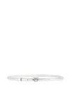 Pinko Leather Logo-plaque Belt In Metallic
