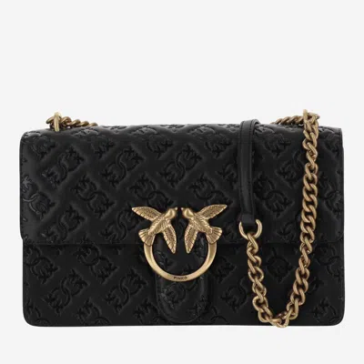 Pinko Leather Love Bag In Black