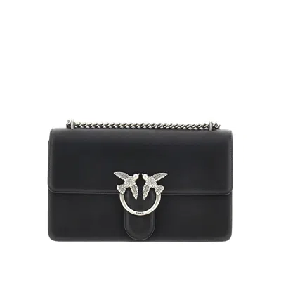 Pinko Love Shoulder Bag In Black