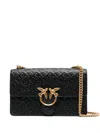 Pinko Love One Classic Crossbody Bag In Nero E Oro