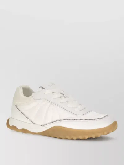 Pinko Leather Low Top Sneakers In White