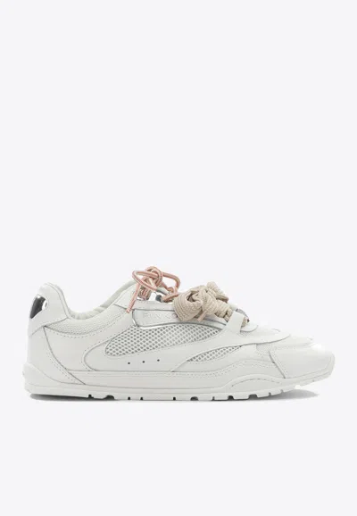 Pinko Leather Low-top Sneakers In White