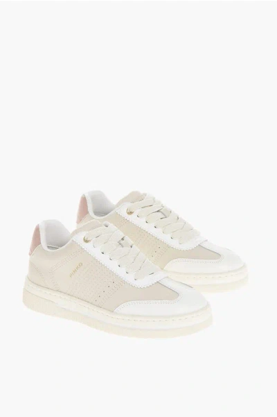 PINKO LEATHER MANDY LOW-TOP SNEAKERS