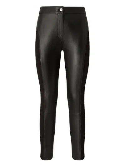 PINKO LEATHER-PANELLED TROUSERS
