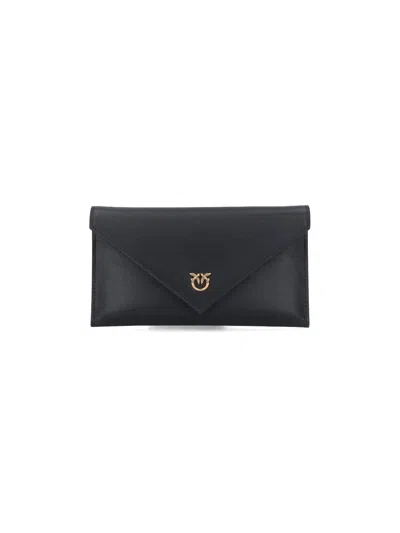 Pinko Leather Pouch In Black