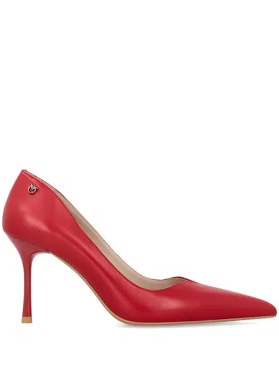 Pinko Leather Pumps In Red