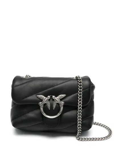 Pinko Leather Quilted Shoulder Bag