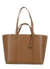 Pinko Carrie Big Tote Bag Brown In Brown