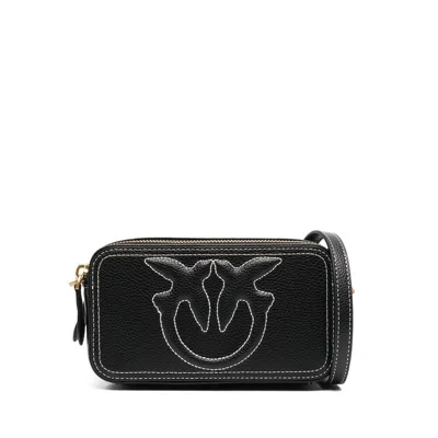 PINKO LEATHER SHOULDER BAGS