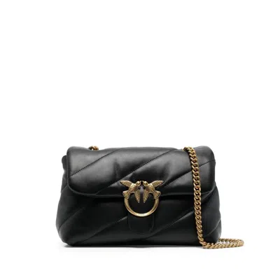 PINKO LEATHER SHOULDER BAGS