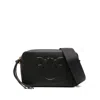 Pinko Camera Bag With Embosed Logo In Black