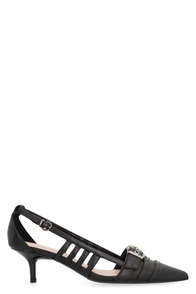PINKO PINKO LEATHER SLINGBACK PUMPS