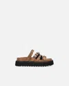 Pinko Leather Slip-ons With Wedge And Straps