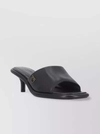 Pinko Leather Slippers Women Heel Kitten Toe