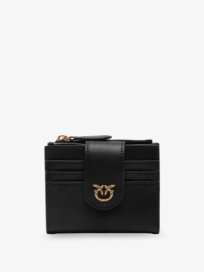 Pinko Leather Wallet In Black
