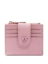 Pinko Leather Wallet In Pink