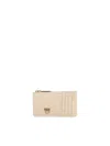 Pinko Leather Zip-around Wallet In White