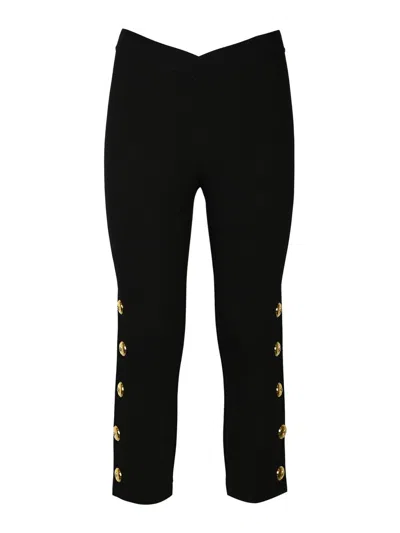 Pinko Petto Leggings In Fabric Stitch In Black