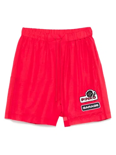 Pinko Lewis Bermuda Shorts In Red