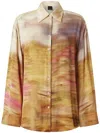 Pinko Life Printed Viscose Shirt