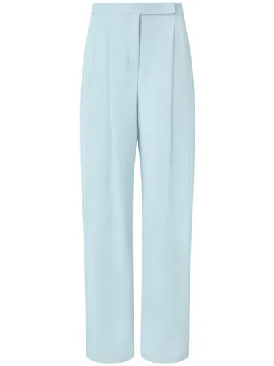 PINKO LIGHT BLUE ELEGANT WIDE-LEG TROUSERS
