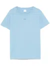 Pinko Light Blue Mini Logo T-shirt In Azzurro