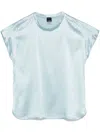 Pinko Farida Blouse Satin Silk Clothing In Blue