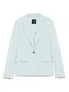 Pinko Pastel Blue 'gente' Blazer In Light Blue