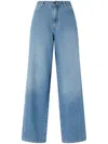 Pinko Jean Palazzo En Denim Moyen Clair